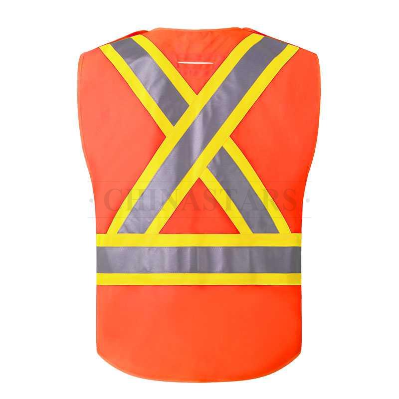 CSA-Z96 Class 2 reflective vest comes with 5-point breakaway