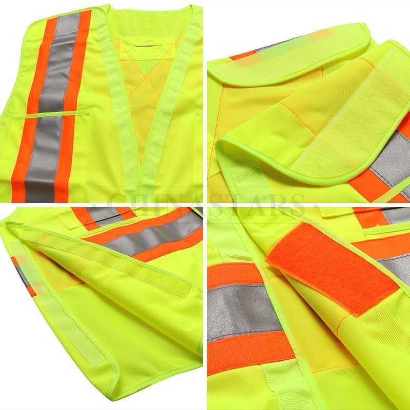 CSA-Z96 Class 2 reflective vest comes with 5-point breakaway