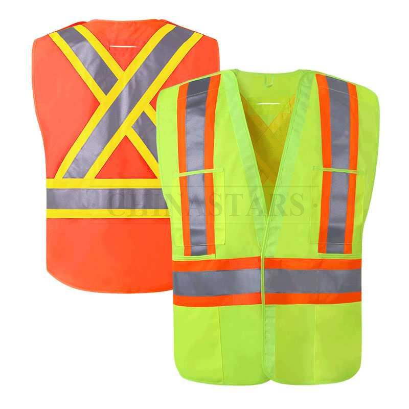 CSA-Z96 Class 2 reflective vest comes with 5-point breakaway