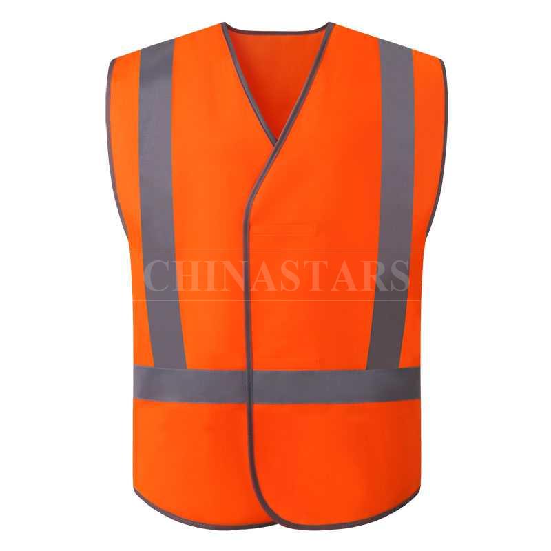 Gilet réfléchissant AS/NZS 4602.1 classe D/N avec bandes réfléchissantes argentées