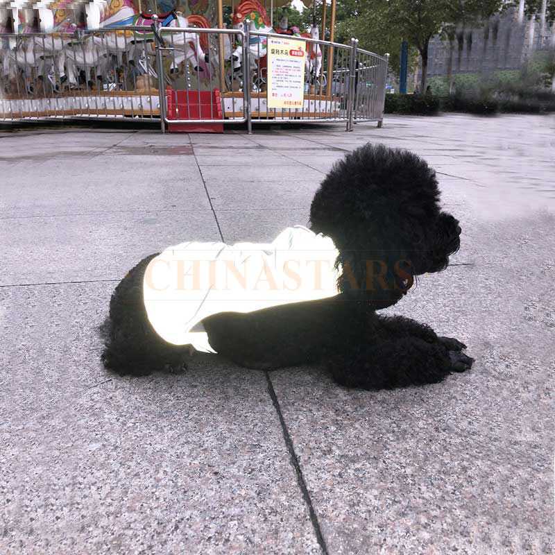 gilet réfléchissant pour animaux de compagnie avec fermeture auto-agrippante