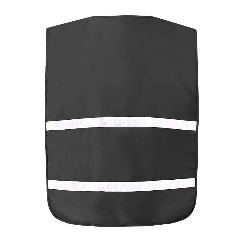 gilet réfléchissant avec deux bandes brillantes réfléchissantes horizontales