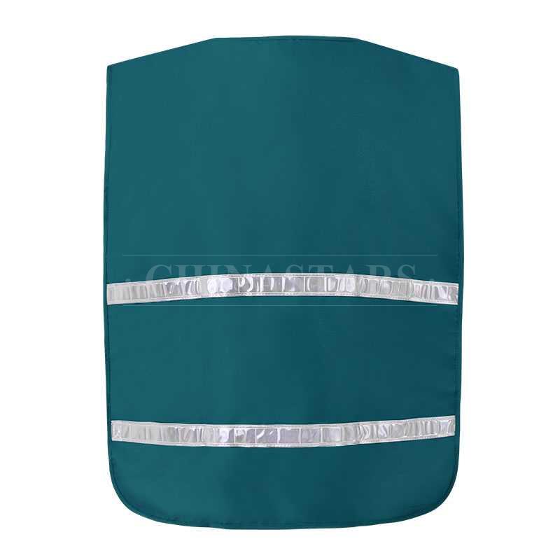 reflective vest with two horizontal reflective gloss tapes