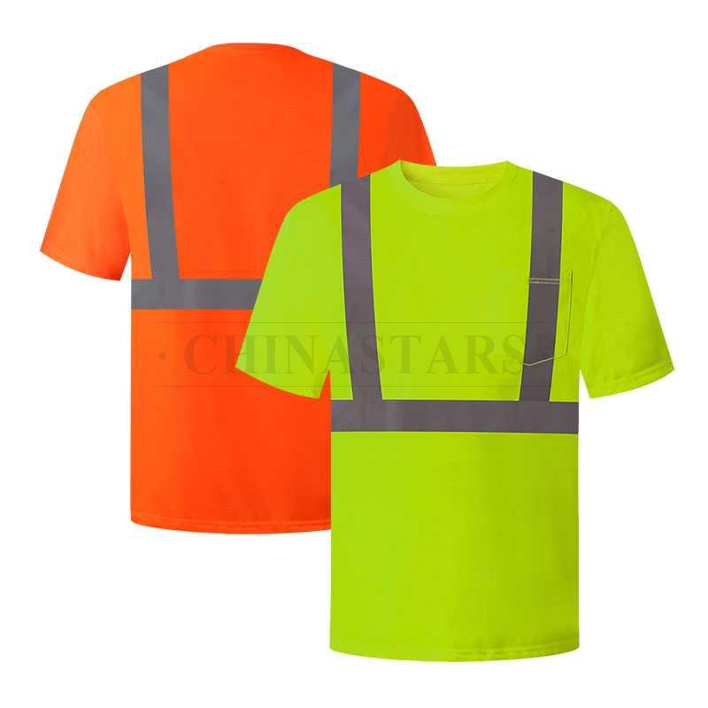 ANSI 107 & EN 20471 Class 2 reflective short sleeve shirt