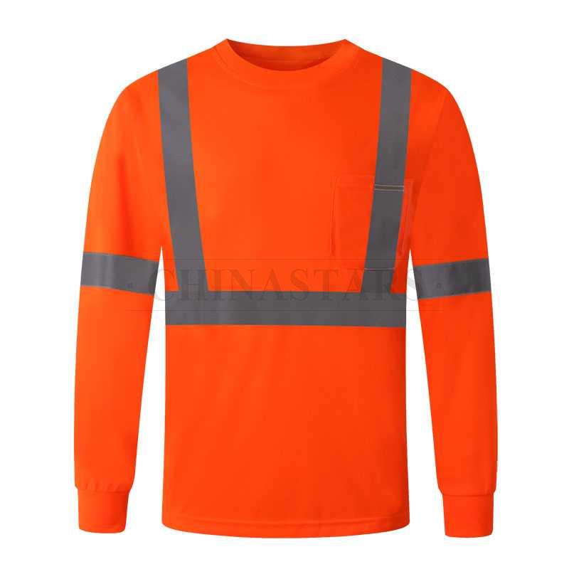 ANSI 107 & EN 20471 Class 2 high visibility long sleeve shirt