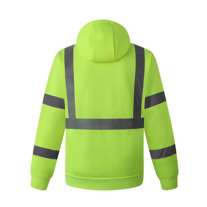 100% polyester fleece fabric reflective sweatshirt