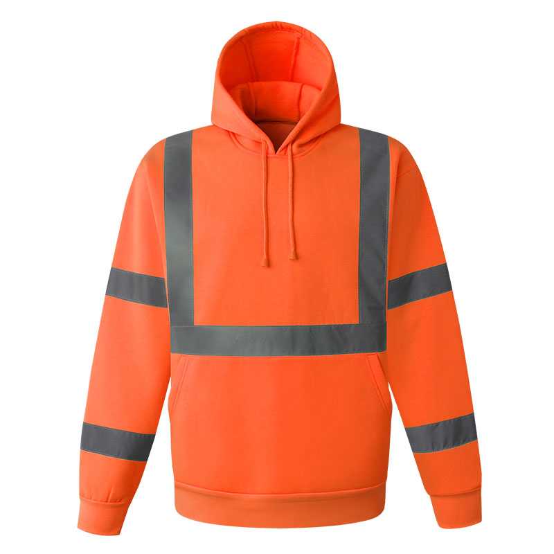 100% polyester fleece fabric reflective sweatshirt