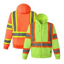 ANSI107 Class 3 reflective hooded sweatshirt