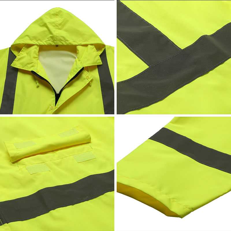 ANSI 107 & EN 20471 Class 3 reflective raincoat