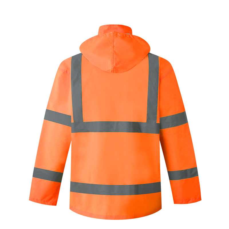 ANSI 107 & EN 20471 Class 3 reflective raincoat