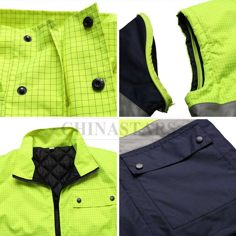 Veste réfléchissante de sécurité imperméable 4 en 1