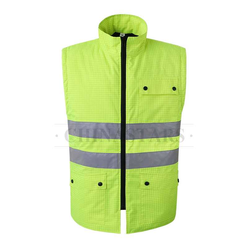 4-in-1 waterproof safety reflective jacket