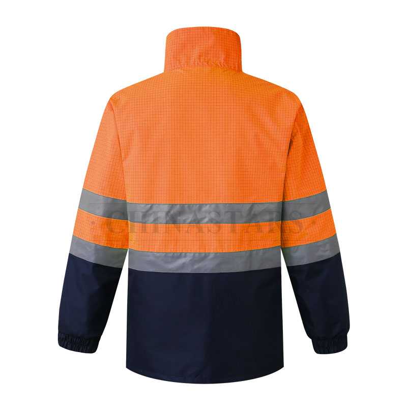 4-in-1 waterproof safety reflective jacket