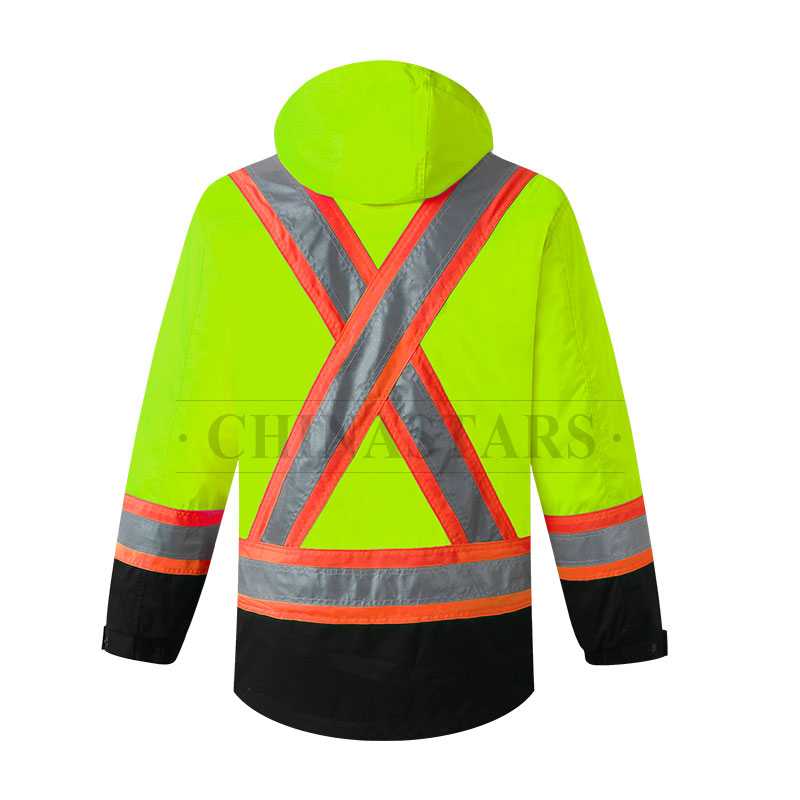 Jaqueta refletiva de segurança X back hi-vis 4 em 1