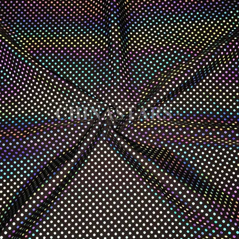 iridescent reflective printing fabric with Small-dot pattern