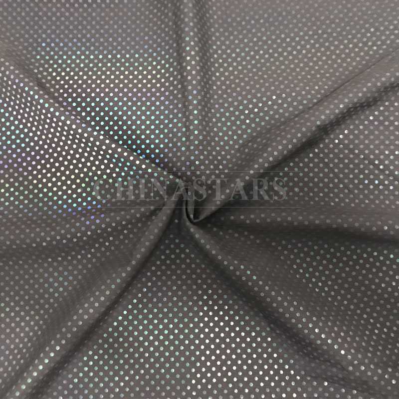 iridescent reflective printing fabric with Small-dot pattern