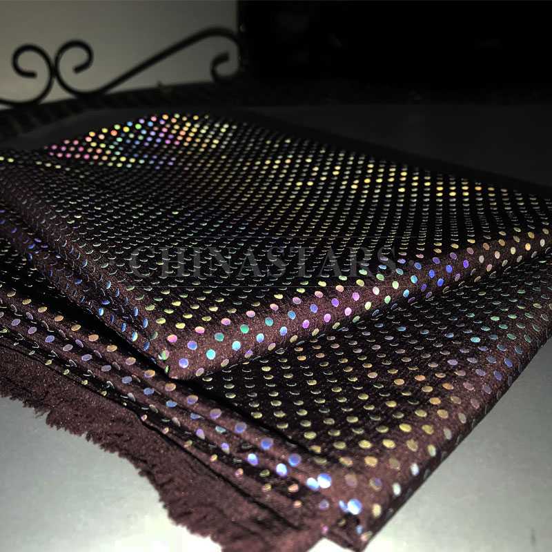 iridescent reflective printing fabric with Small-dot pattern