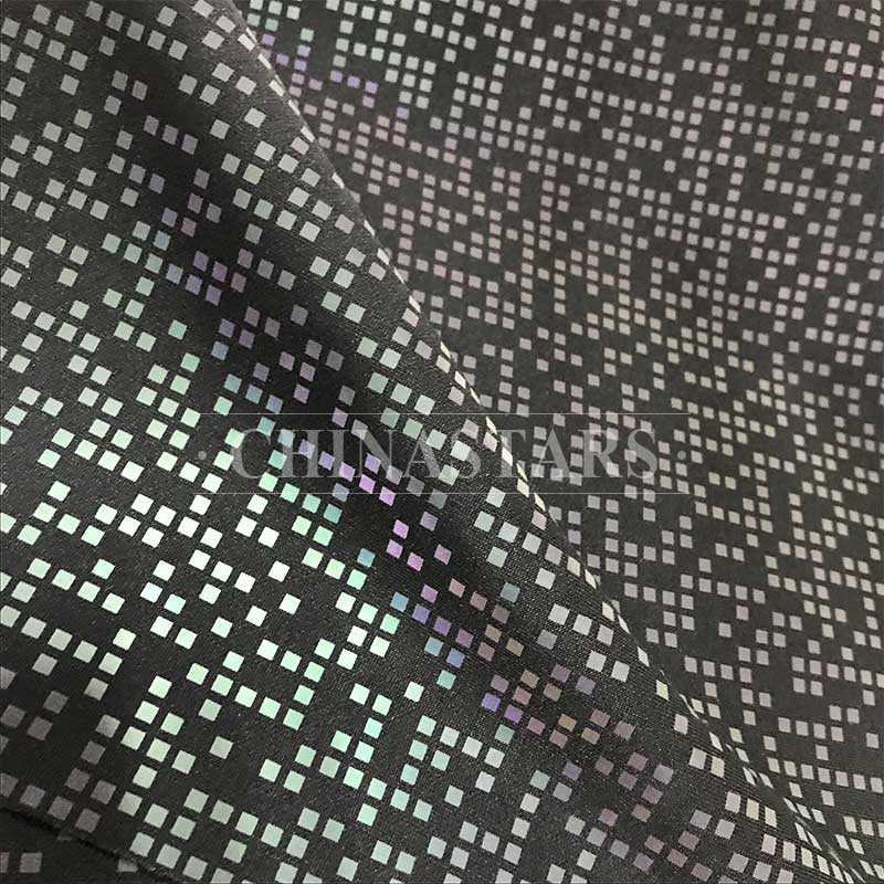 Knit iridescent Printing Reflective Fabric