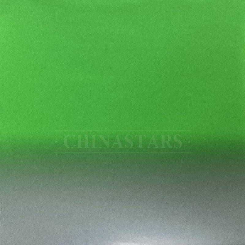 Grey- green Gradient color reflective fabric