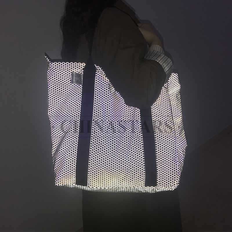 bolso de hombro individual con estampado reflectante de gran capacidad