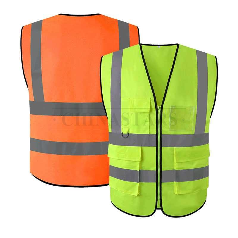 High Visibility Safety Vest - EN20471 & ANSI107 Reflective Vest ...