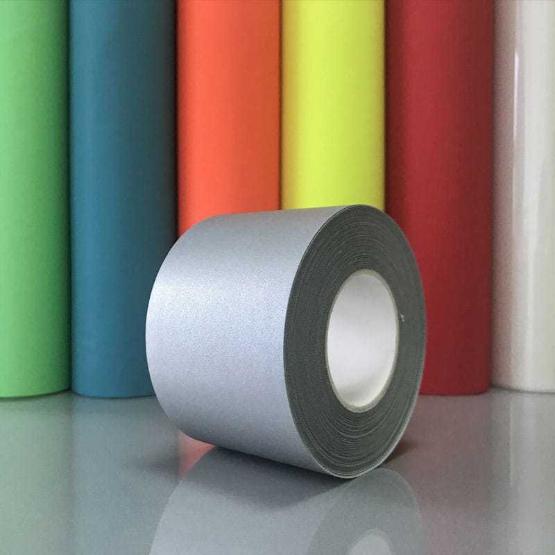 Silver TC reflective tape for clothing EN 20471 Class 2