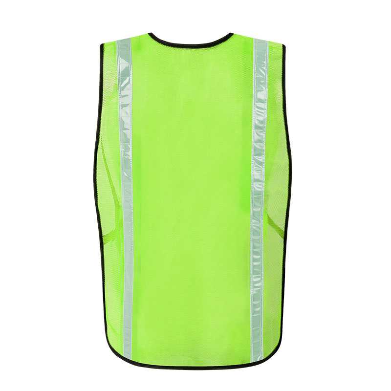 Gilet de sécurité réfléchissant en maille avec fermeture auto-agrippante