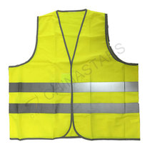 Reflective safety vest with reflective edgings