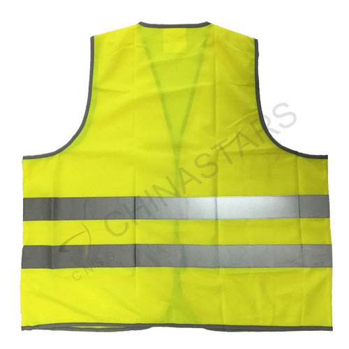 Reflective safety vest with reflective edgings