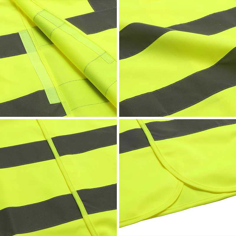 Reflective fabric safety vest 2 colors available