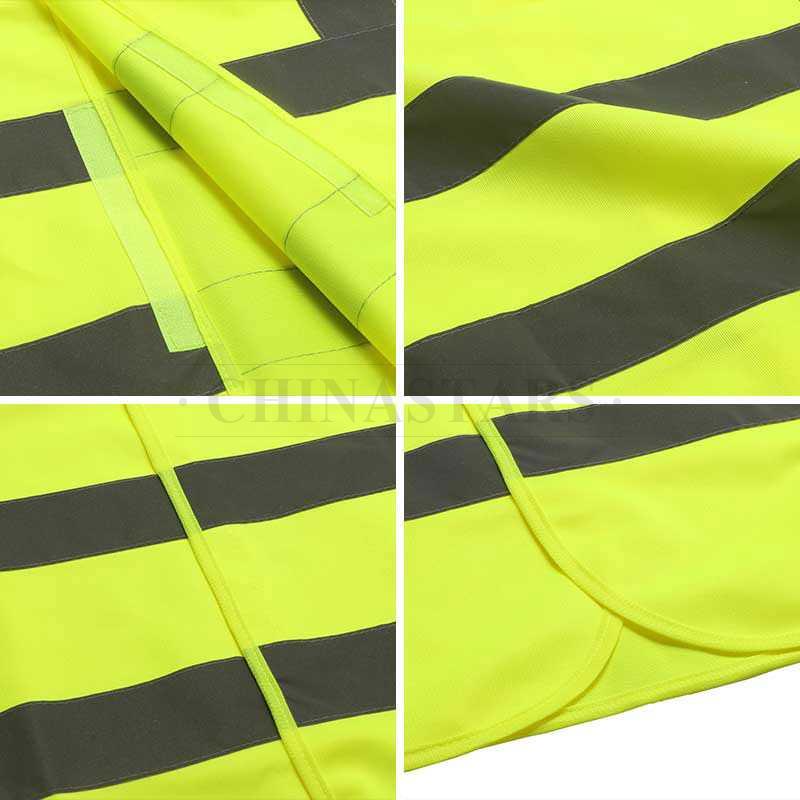 Reflective fabric safety vest 2 colors available