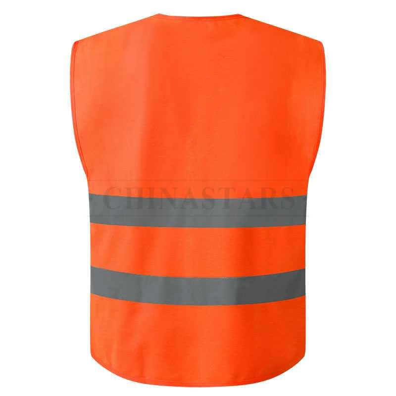 Reflective fabric safety vest 2 colors available