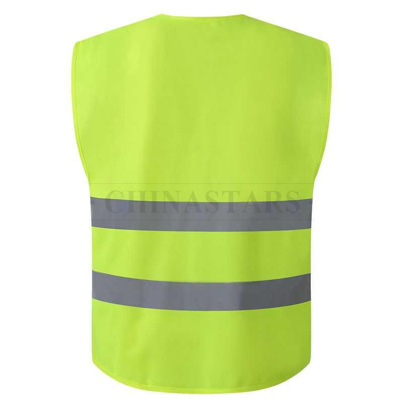 Reflective fabric safety vest 2 colors available