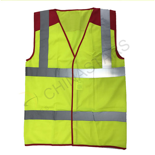 Colorful safety vest with velcro