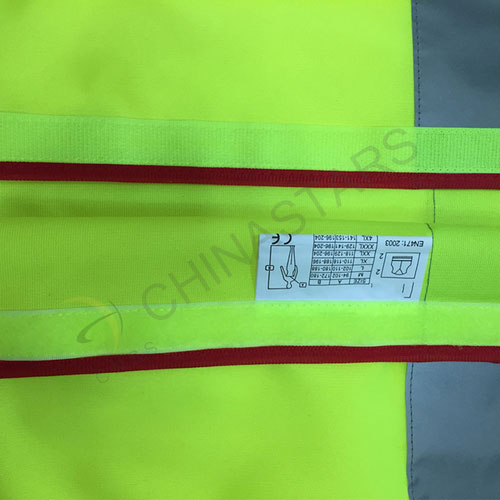 Colorful safety vest with velcro