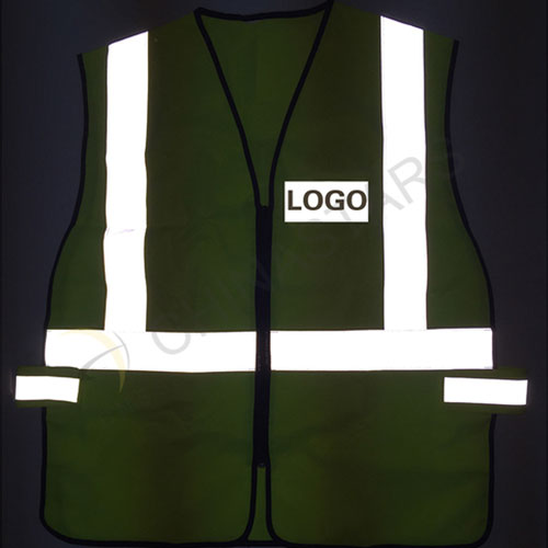 High visibility safety vest with velcro