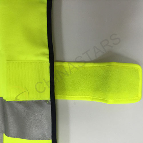 High visibility safety vest with velcro