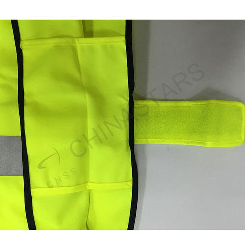 High visibility safety vest with velcro