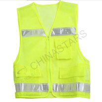 Reflective safety vest with multi pockets