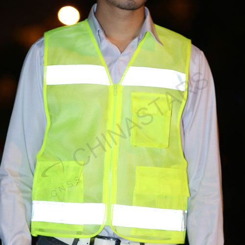 Reflective safety vest with multi pockets