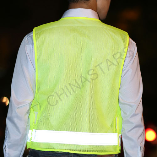 Reflective safety vest with multi pockets