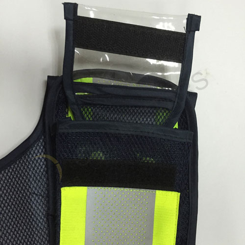 Reflective mesh vest with perforated reflective tape