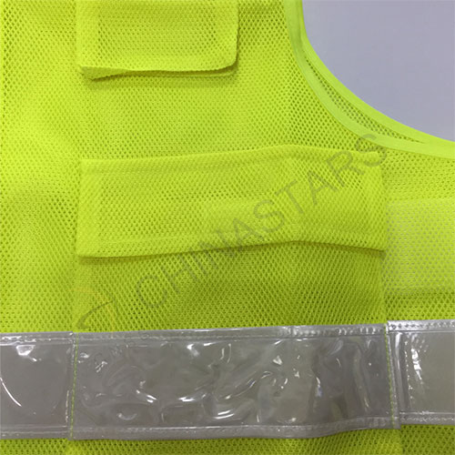 Gilet de sécurité multi poches avec ruban prismatique