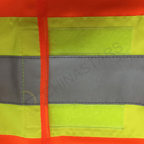 Gilet de sécurité multicolore avec bande réfléchissante