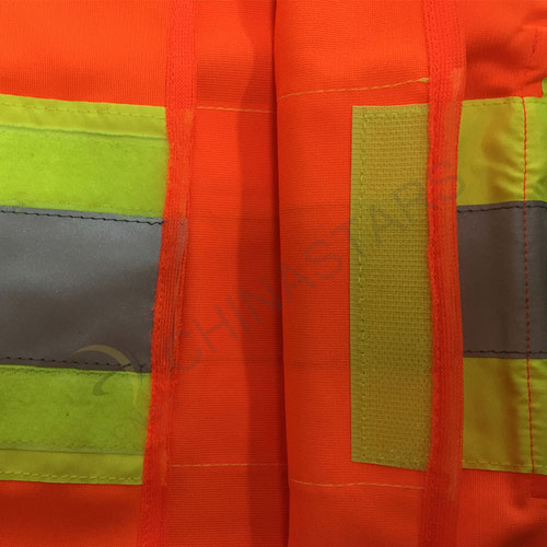 Gilet di sicurezza multicolore con nastro riflettente