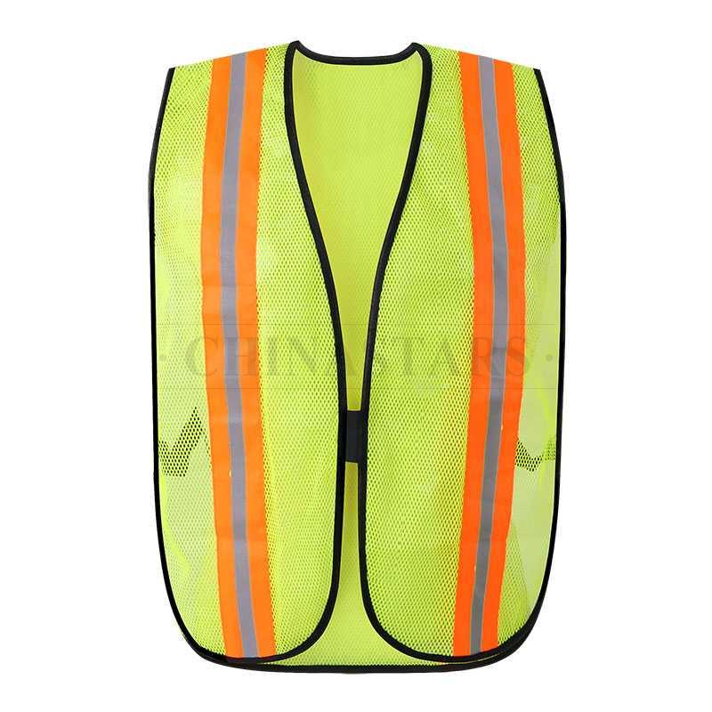 Color mesh fabric reflective safety vest