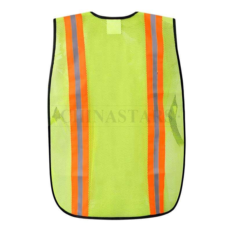 Color mesh fabric reflective safety vest