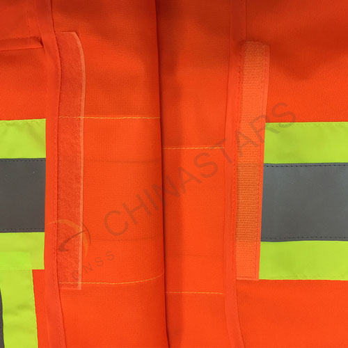 Colorful reflective safety vest with pockets