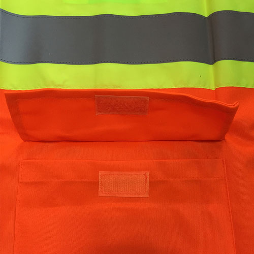 Colorful reflective safety vest with pockets