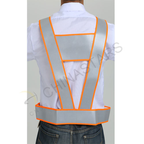 Reflective leather vest